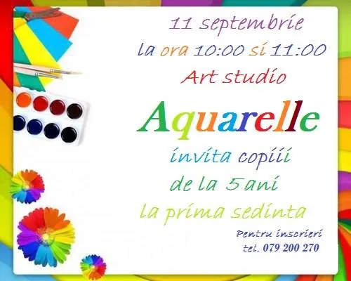 Открытие детской художественной студии  "Aquarelle"!