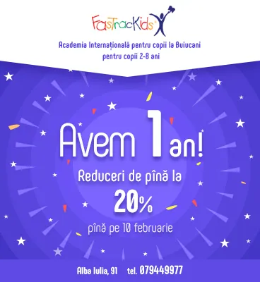 Детской Академии FasTracKids на Буюканах - исполнился 1 год!