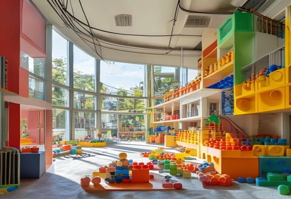 Мини сад для самых маленьких в стиле LEGO