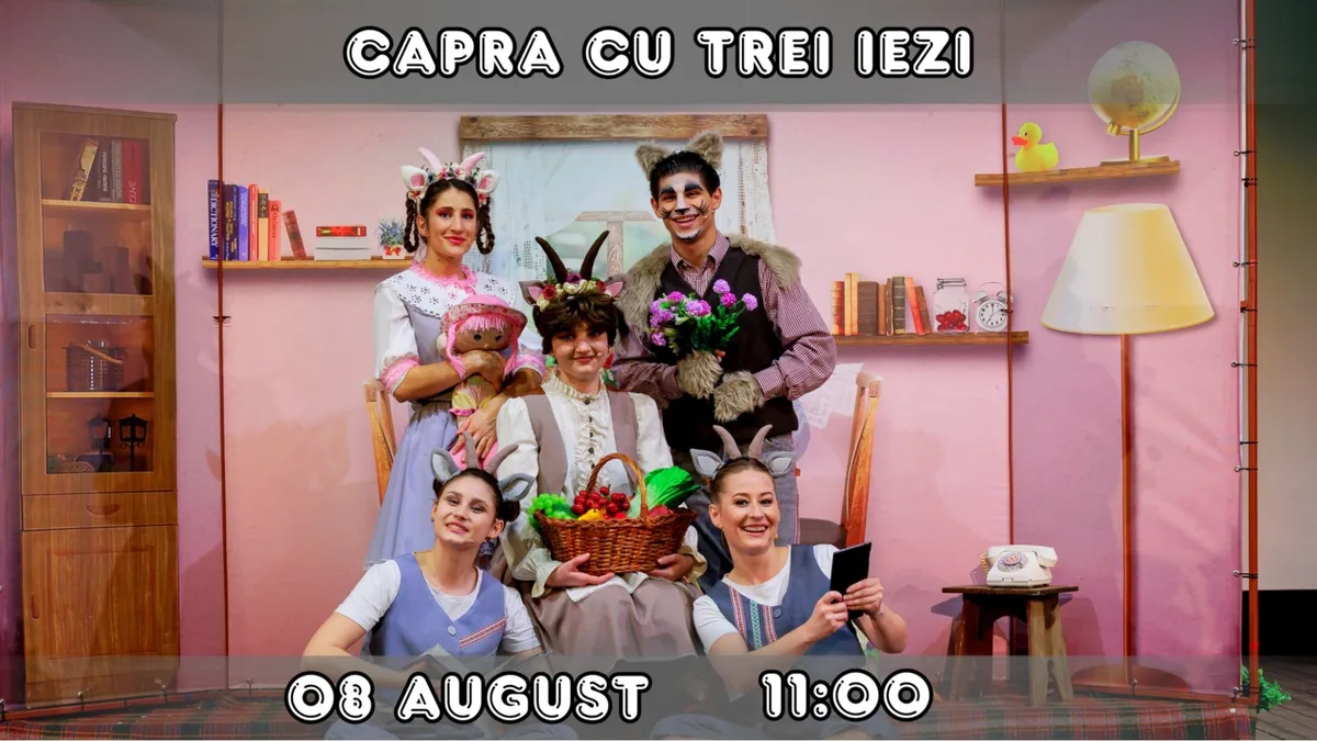Capra cu Trei Iezi - Spectacol Interactiv pentru Copii
